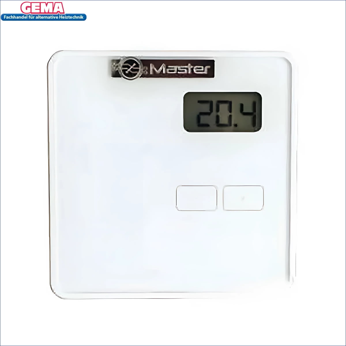 Weißer elektronischer Raumtemperaturregler Master Thermostat für angenehmes Raumklima