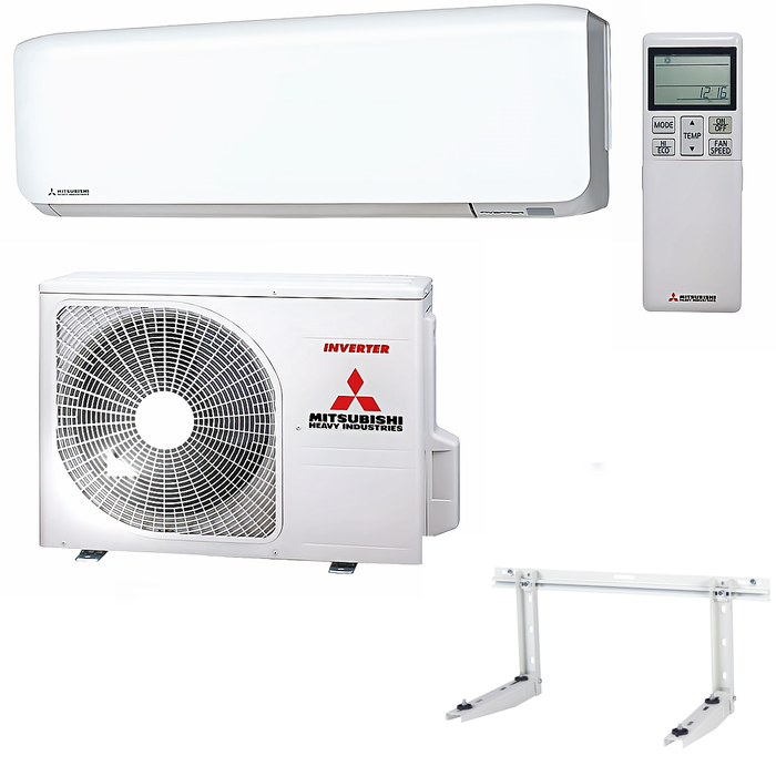 Komplettpaket Mitsubishi Klimaanlage SRK 25 ZS-W mit Inverter 🍃 – Effiziente Kühlung für Ihr Zuhause 🏠.