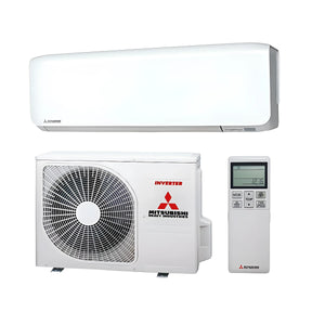Mitsubishi Monosplit-Klimaanlage ❄️ mit Inverter-Technologie und Fernbedienung, ideal für individuelles Raumklima.