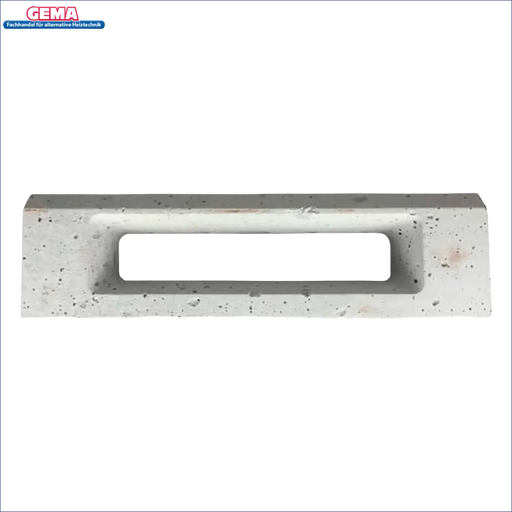 Rechteckiger Betonblock mit zentraler Nut für Original Defro DS 25 und DS 32 kW Sekundärstein