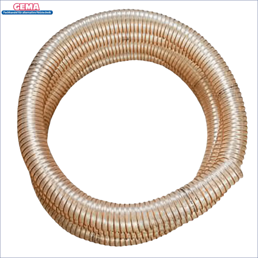 Flexibler, gewellter transparenter Schlauch für ATMOS 65 mm Pelletschlauch