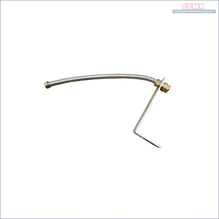 Flexible Metallrohr mit Halter für Pelletheizung Komplettpaket mit Thermoflux Pelling ECO 25