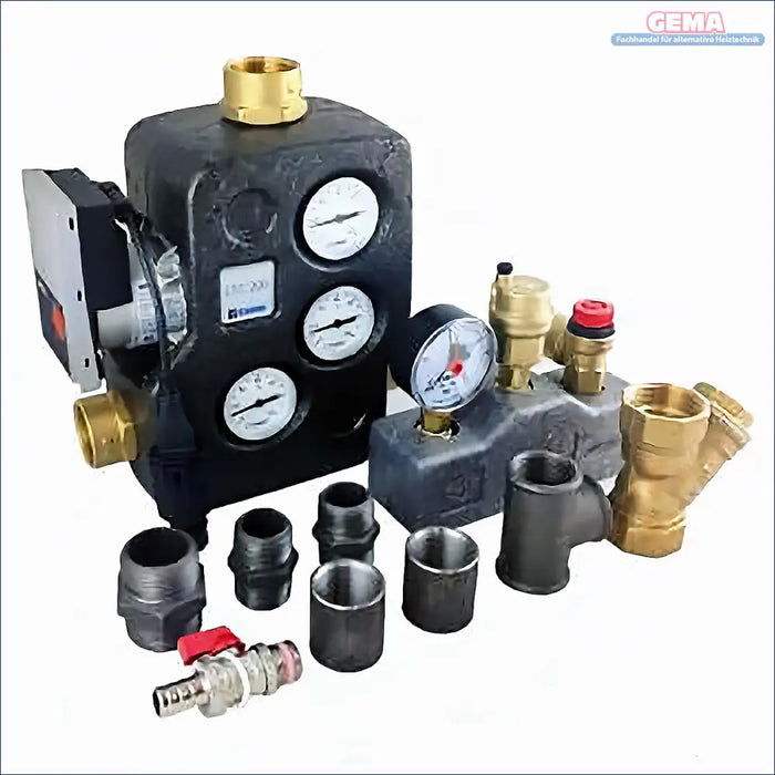Plumbing manifold mit Drucken und Anschlüssen für Pelletheizung Pelletheizung Komplettpaket