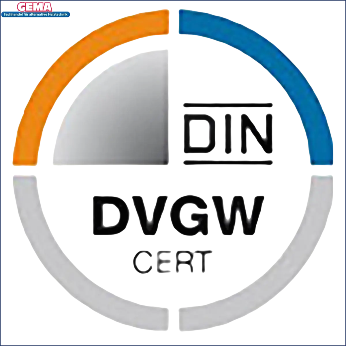 DIN DVGW CERT Logo auf PTFE Gewindedichtband DIN EN 751-3 Klasse FRp