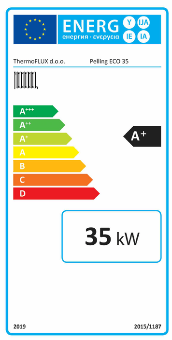 Pelletkessel Thermoflux Pelling Eco 35kW/150kg - GEMA Shop