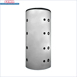 Cylindrischer Warmwasserspeicher Sunex Fish S16 mit großflächigem Wärmetauscher und Magnesiumanode